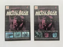 Metal Gear Solid Trading Card - Checklist - Set List X2 Konami - Image 1