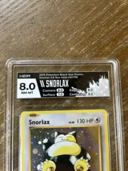 Snorlax XY179 Black Star Promo HGA 8.0 NM-MT Pokemon GX Box Promo Card - Image 4
