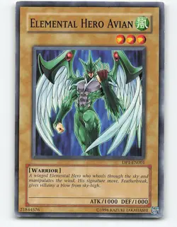 Elemental Hero Avian #DP1-EN001 Yugioh Card - Image 1