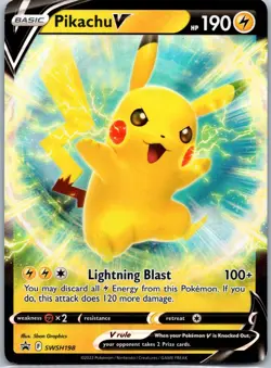 Pikachu V - Promo SWSH: Sword & Shield Promo Cards SWSH198 NM - Image 1
