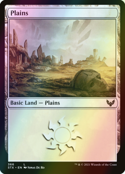 MTG Plains (366) Foil ** Strixhaven: School of Mages ** English (NM) - Image 1