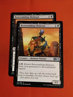 Reassembling Skeleton (x2) 116/280 - Core Set 2019 - Magic MTG - Unplayed Mint+ - Image 1