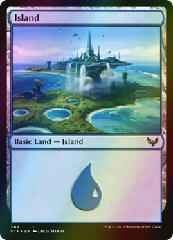 MTG Island (369) Foil ** Strixhaven: School of Mages ** English (NM) - Image 1