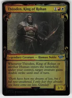 GGC - 10 Foil Theoden, King of Rohan (Showcase Scrolls) 684 U Universes Beyond: - Image 1