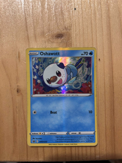 Pokemon Card Oshawott SWSH222 Black Star Promo Cosmo Holo Near Mint - Image 1