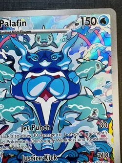 Palafin - 200/197 - Pokemon Obsidian Flames ILLUSTRATION RARE Card-SV03 2023 TCG - Image 2