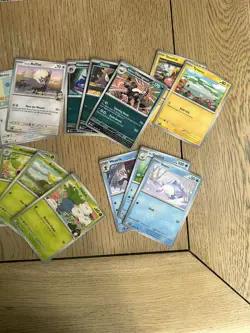 Pokemon TCG -40 cards & Mega Charizard Empty tin with Promo card + 2 small tins - Image 3