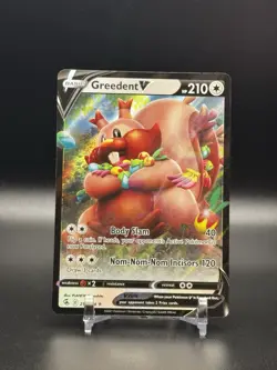 Greedent V 217/264 2021 Pokemon SWSH Fusion Strike Ultra Rare - Image 1