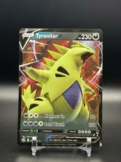 Tyranitar V 158/264 2021 Pokemon SWSH Fusion Strike Ultra Rare - Image 1