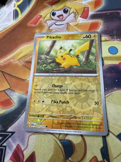 Pikachu - 025/165 - Pokemon 151 Reverse Cosmos Holo Rare Card NM - Image 1