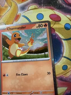 Charmander ASC 020/217 Cosmos Holo SWIRL Promo Ascended Hero’s Pokemon Card NM - Image 2