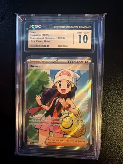 2025 POKEMON PFL EN-PHANTASMAL FLAMES ULTRA RARE #118 DAWN CGC 10 - Image 1