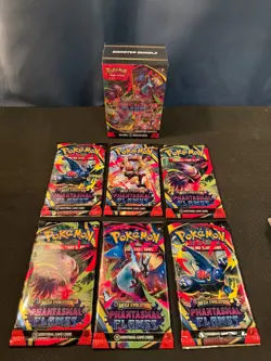Pokemon TCG Mega Evolution Phantasmal Flames Booster Bundle + 6 Booster Pack Lot - Image 1