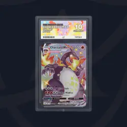 Pokemon TCG Charizard VMAX Shining Fates SV107/SV122 PERFECT SUBGRADES ACE 10 🔥 - Image 3