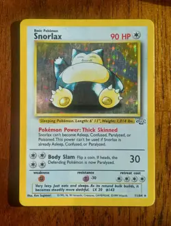 Snorlax Holo Rare 11/64 1999 Pokemon Jungle Heavy Played - Image 1