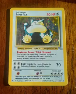 Snorlax Holo Rare 11/64 1999 Pokemon Jungle Heavy Played - Image 3