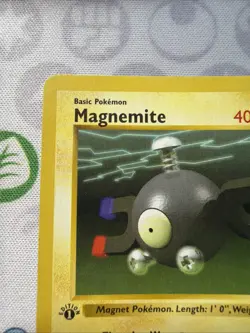Pokemon Magnemite Base Set Shadowless 53/102 Common 1st Edition MP - Image 2