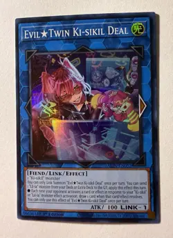 YU-GI-OH! Evil Twin Ki-sikil Deal ALIN-EN052 Super Rare - Image 1