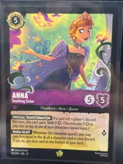 Disney Lorcana - Winterspell - Anna - Soothing Sister 50/204 (non-Foil) - Image 1