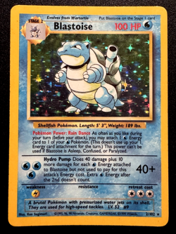 Blastoise 2/102 Base Set Pokemon Card Holo Foil Rare HP - Image 1