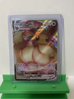 Pokemon TCG Eevee VMAX SWSH087 Shining Fates Holo Promo Card Mint - Image 1