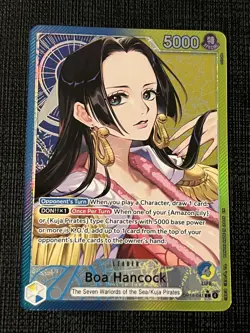 One Piece Boa Hancock OP14-041 Alt Art Leader Card - The Azure Sea's Seven NM - Image 1