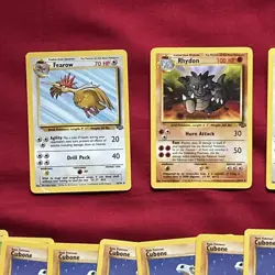 Jungle Set Pokemon Cards X104 Vintage Good-Excellent Condition (P51) - Image 2