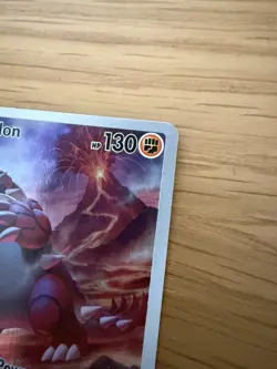 Pokemon TCG Groudon Paradox Rift Holo Card 199/182 Illustration Rare - Image 2