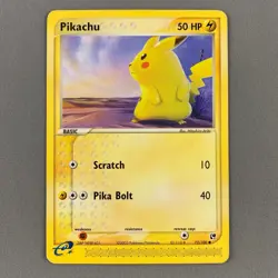 Pikachu 72/100 EX Sandstorm Regular Common Pokemon Card English 2003 LP-MP - Image 1