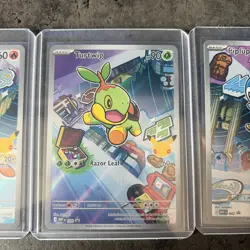 Pokemon TCG First Partner Illustration Collection Cards Piplup Turtwig Chimchar - Image 3