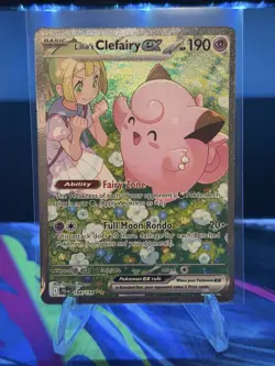 Pokemon TCG Lillie's Clefairy EX Journey Together Sir Card 184/159 - Image 1