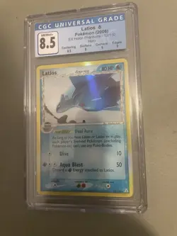 CGC 8.5 Latios 2006 EX Holon Phantoms 12/110 Holo Pokemon Card With Subgrades - Image 1