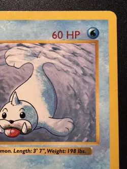 1st Edition Shadowless Seel 41/102 Base Set Pokemon Card Rare HP - Image 4