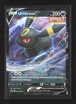Pokemon SWSH: Sword & Shield Promo Cards #SWSH203 Holo Promo Umbreon V - Image 1
