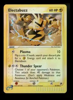 Electabuzz 35/100 EX Sandstorm 2003 Reverse Holo e-Series Pokemon Card TCG - Image 1