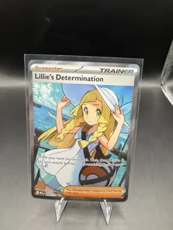 Pokemon TCG Lillie's Determination Trainer Card Holo Rare 169/132 - Image 1