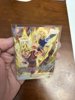 Son Goku/Vegeta FB09-082 Alternate Art Dual Evolution Dragon Ball Card English - Image 3