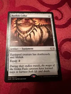 MTG Magic the Gathering Basilisk Collar (233/503) Double Masters - Image 1