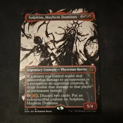 Magic: The Gathering Solphim, Mayhem Dominus Red Mythic ONE 312 EN Showcase - Image 1