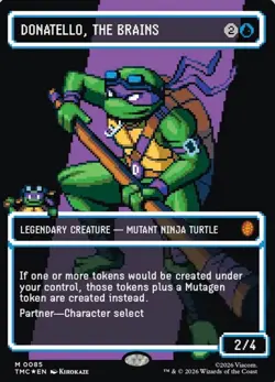 Donatello, The Brains MTG 8bit Surge Foil - Image 1
