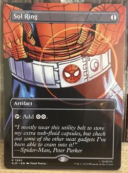 Sol Ring 1993 MTG Secret Lair Spider-Man, Heroic Deeds Regular Non-Foil - Image 1