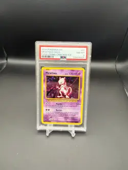 2016 Pokemon XY Evolutions MEWTWO Cracked Ice Holo 51/108 PSA 8 - Image 1