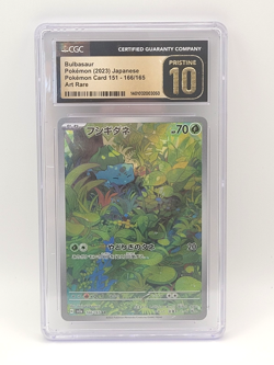 Bulbasaur 166/165 Art Rare Japanese - CGC Pristine 10 - Pokemon 151 - Image 1