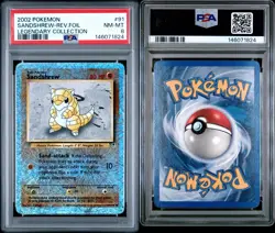 2002 Pokemon Legendary Collection - Sandshrew 91/110 - Reverse Holo - PSA 8 - Image 3