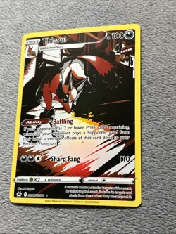 Thievul GG17/GG70 Galarian Gallery Full Art Holo Pokemon Card CROWN ZENITH NM - Image 1