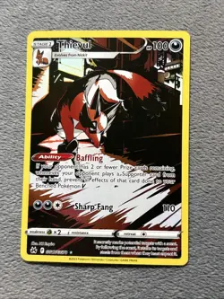 Thievul GG17/GG70 Galarian Gallery Full Art Holo Pokemon Card CROWN ZENITH NM - Image 2