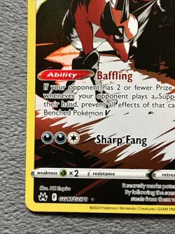 Thievul GG17/GG70 Galarian Gallery Full Art Holo Pokemon Card CROWN ZENITH NM - Image 5