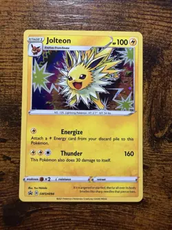 Pokemon Jolteon SWSH094 Sword & Shield Promo Holo Stage 1 100 HP Card - Image 1