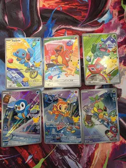 Pokemon TCG First Partner Illustration Collection Series 1 Kanto GEN 1 6x Cards - Image 1