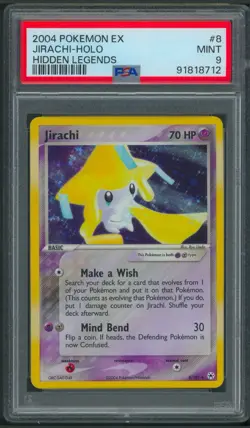 Pokemon EX Hidden Legends Jirachi Holo 8/101 PSA 9 - Image 1